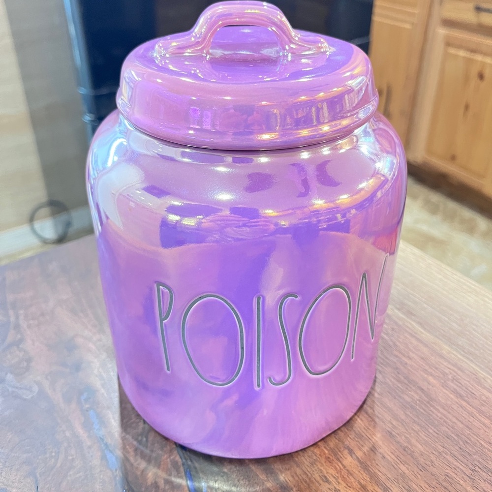 Like New! Rae Dunn Poison Canister